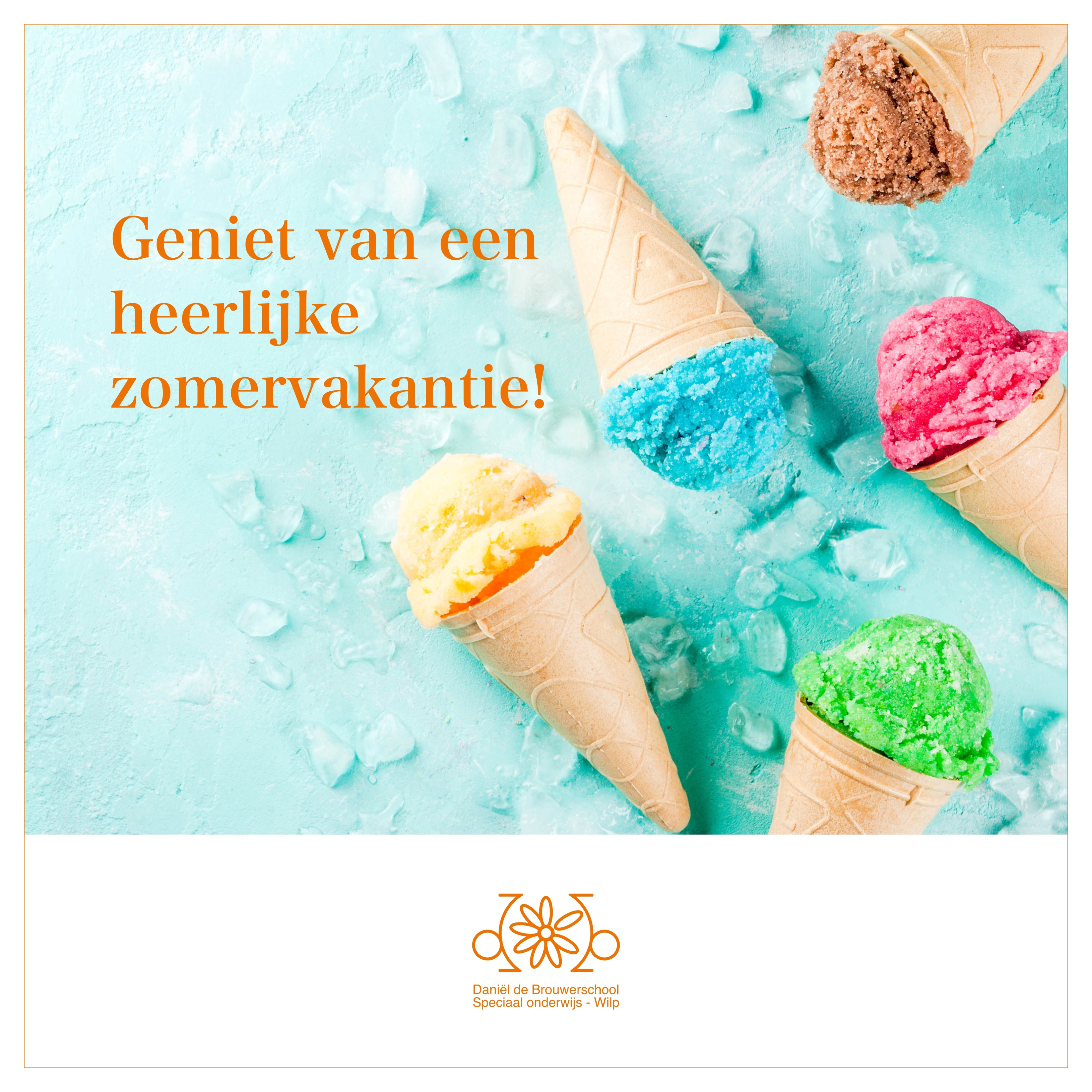 Zomervakantie website met kader